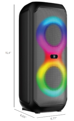 Haut-Parleur Portable Boombox Bluetooth RVB Summit